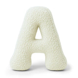 Coussin Alphabet en peluche Bearly – Crème | Lettre au choix