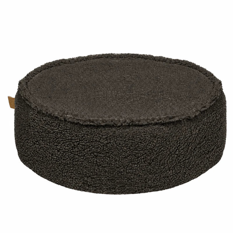 Coussin de sol rond en peluche Bearly
