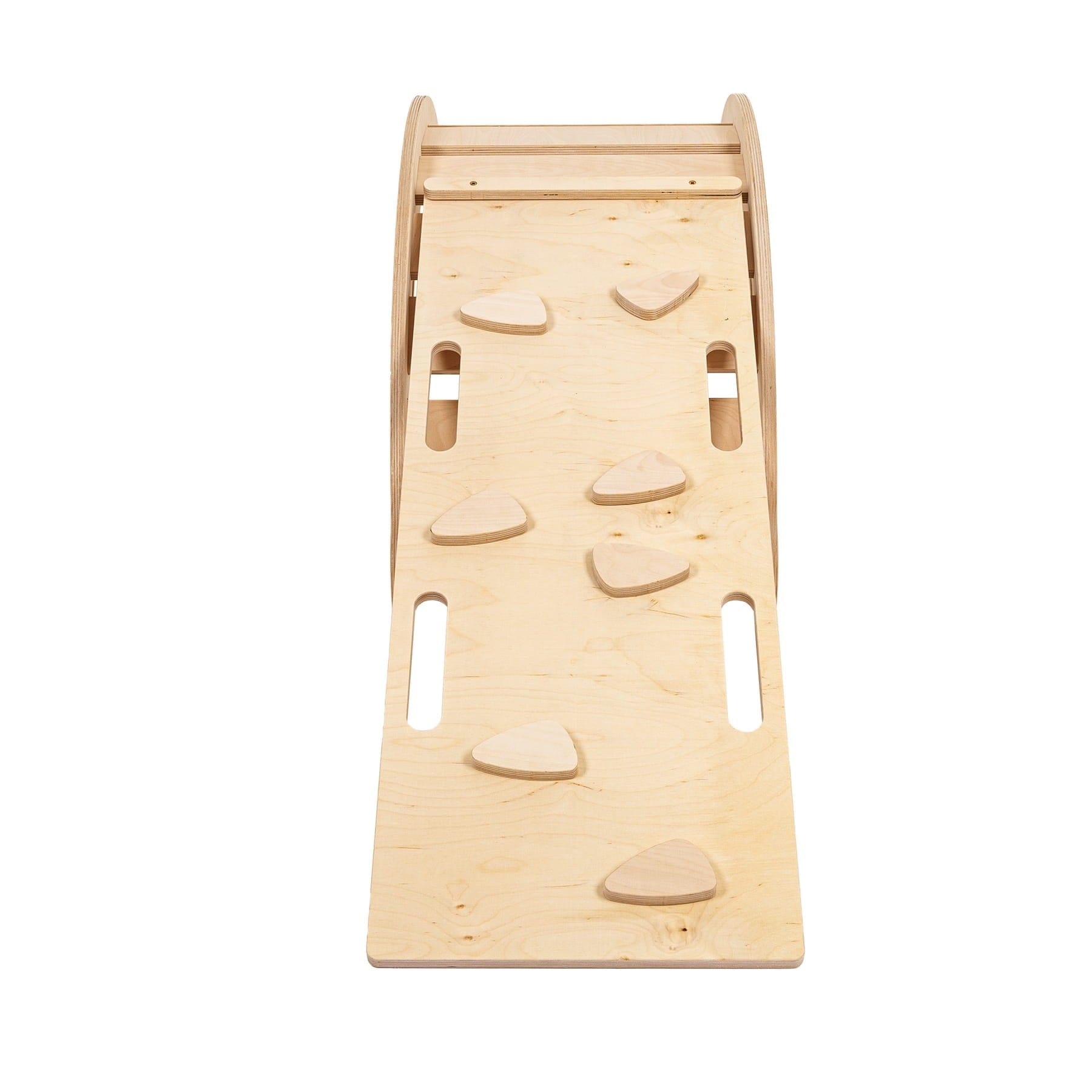 Meowbaby Rocker Natural - Wooden Toddler Indoor Climbing Frame for Kids