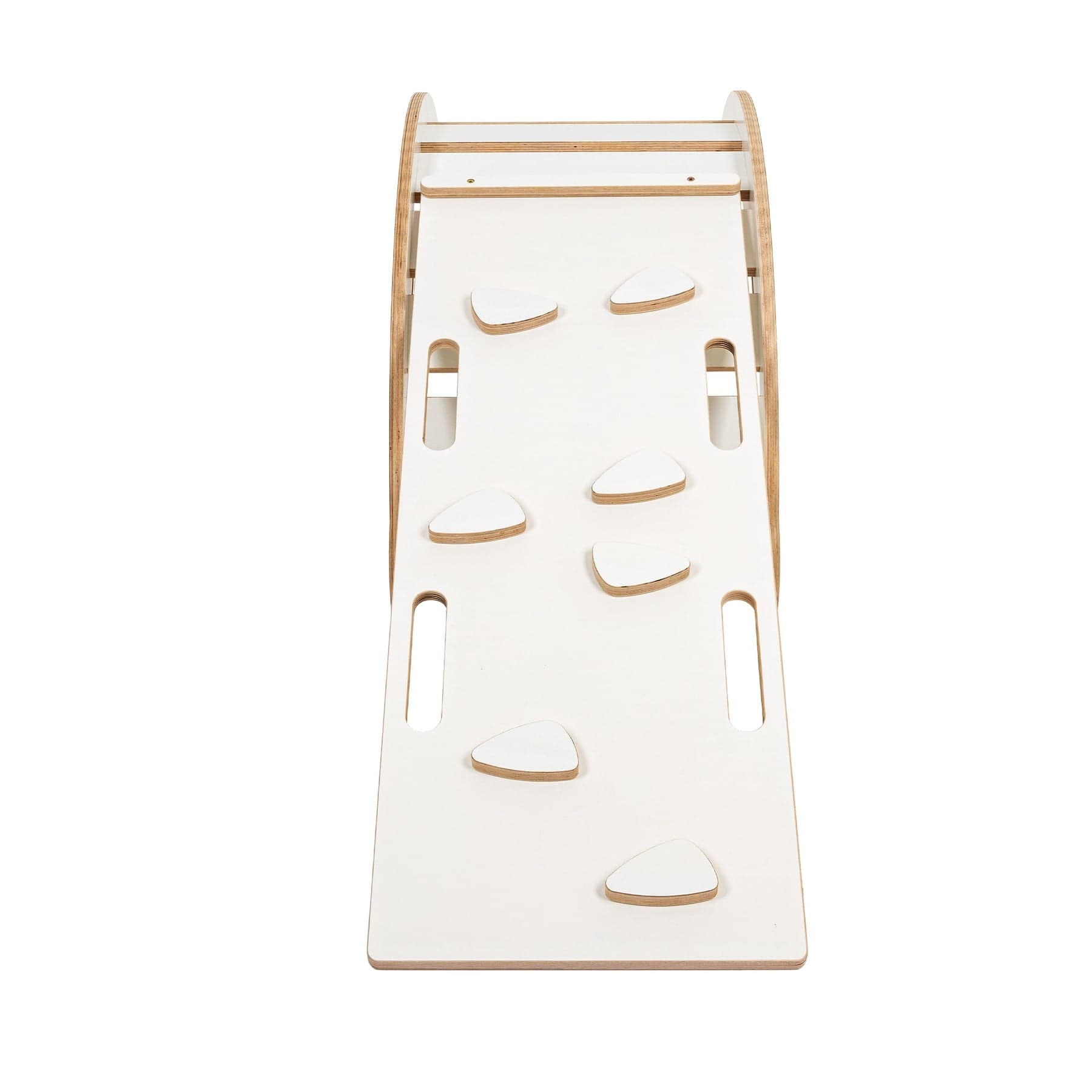 Meowbaby Rocker White - Wooden Toddler Indoor Climbing Frame for Kids