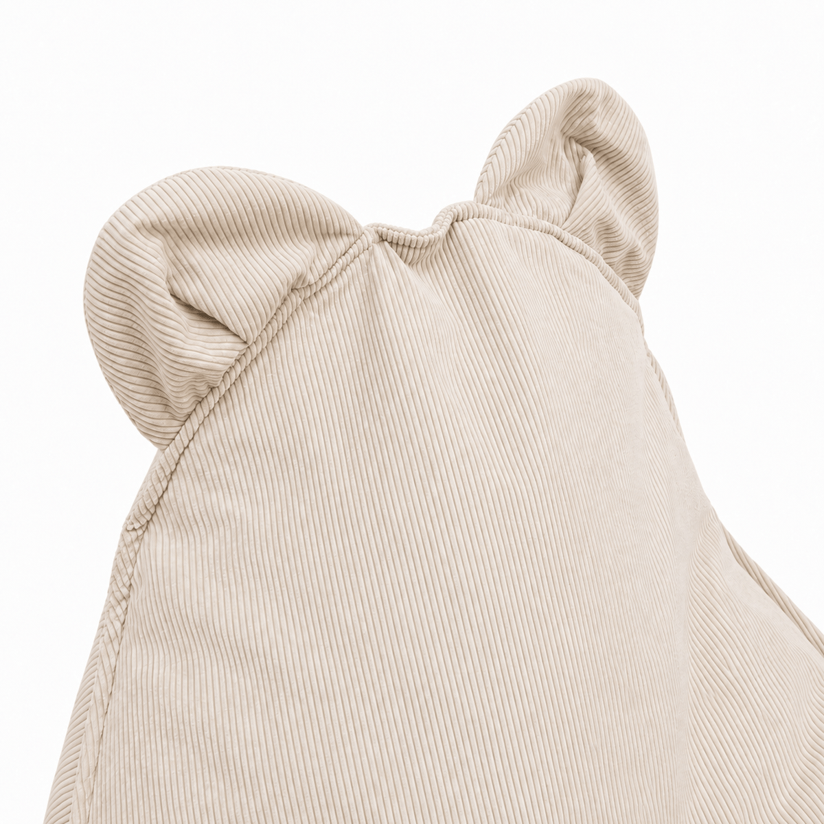 Grand pouf Ours en Corduroy à fines côtes Slimcord