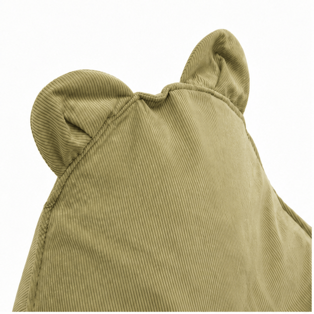 Grand pouf Ours en Corduroy à fines côtes Slimcord