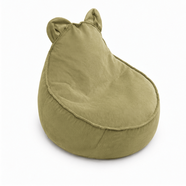 Grand pouf Ours en Corduroy à fines côtes Slimcord