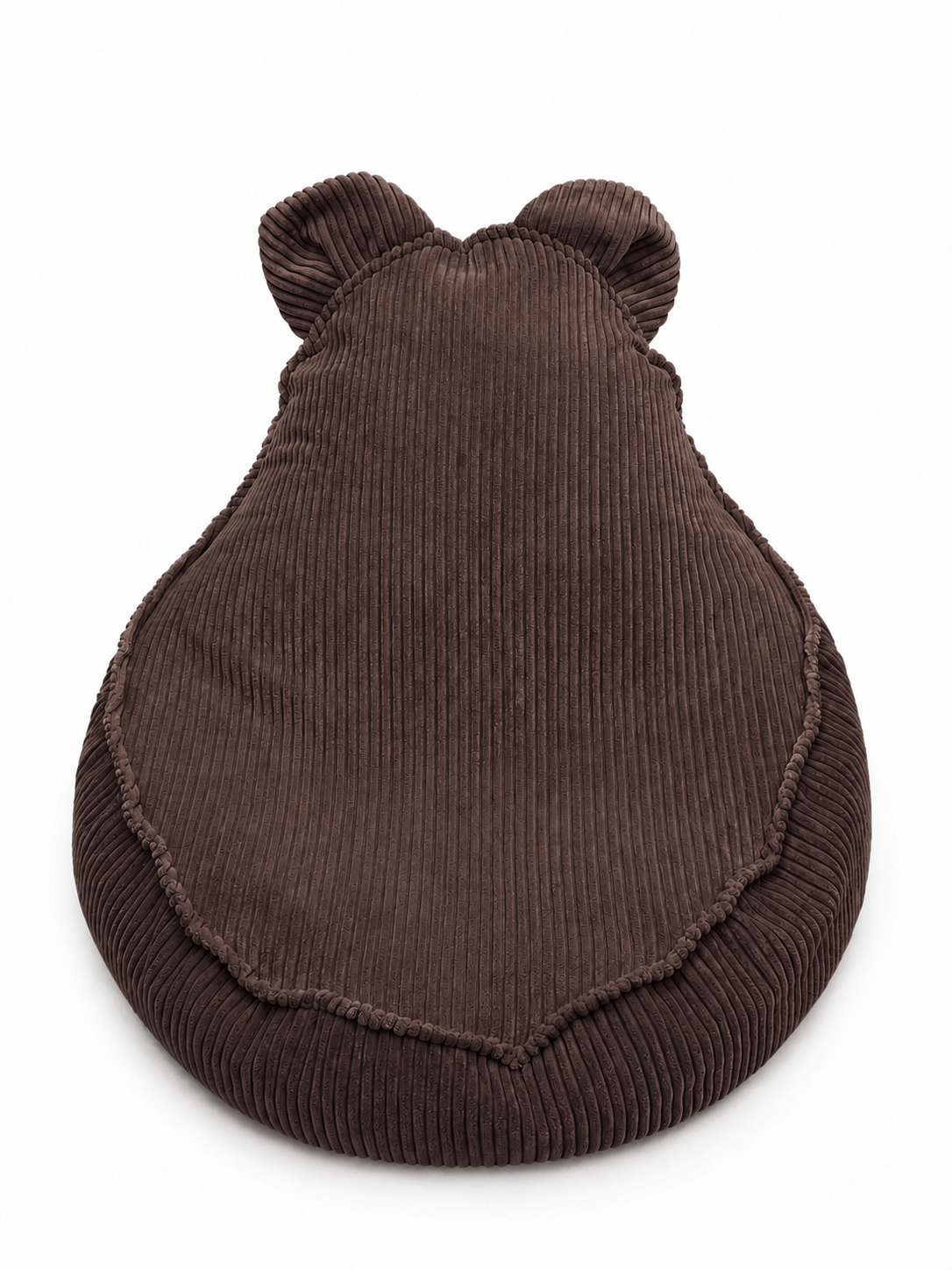 Grand pouf Ours en velours Corduroy à larges côtes Aesthetic