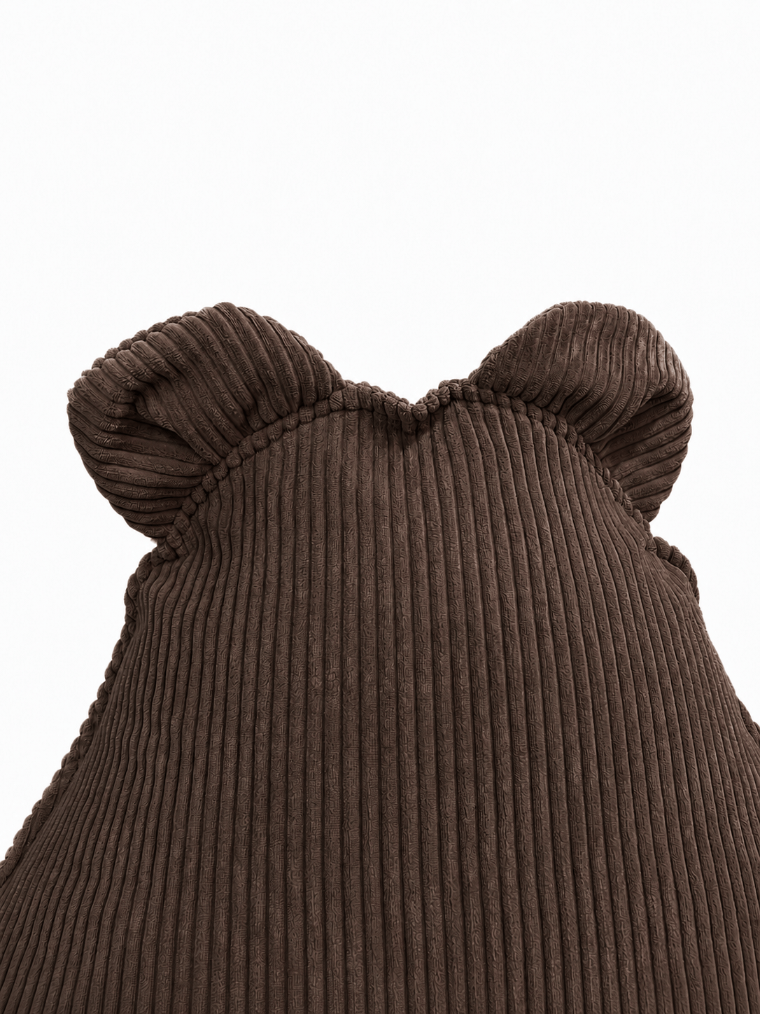 Grand pouf Ours en velours Corduroy à larges côtes Aesthetic
