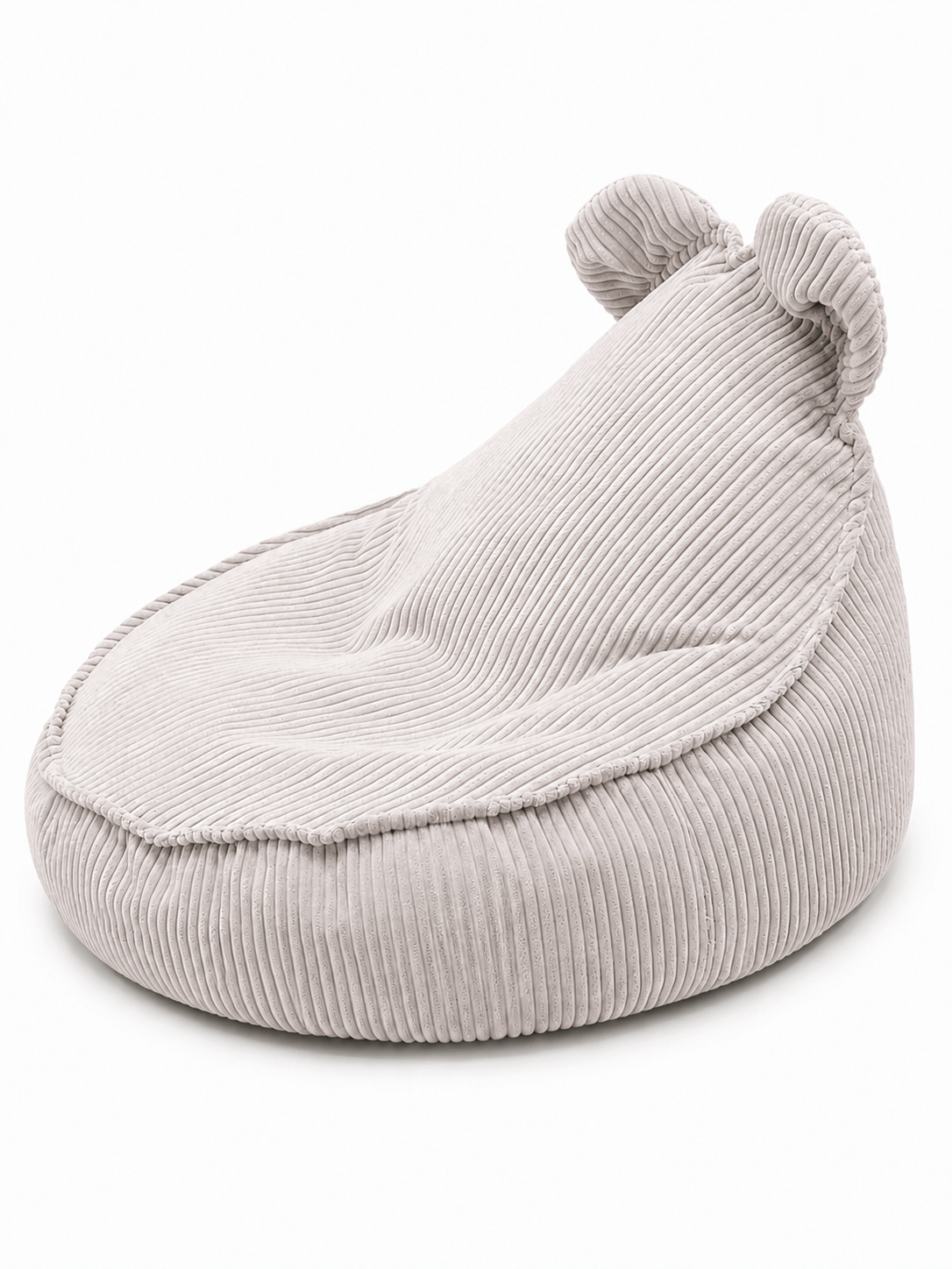 Grand pouf Ours en velours Corduroy à larges côtes Aesthetic