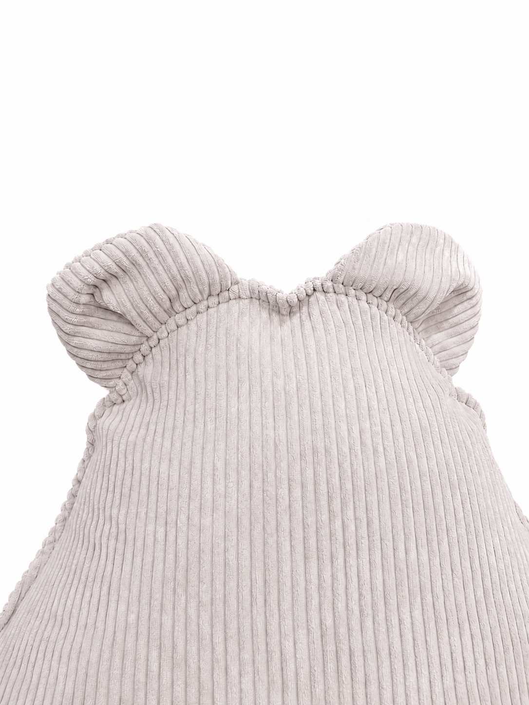 Grand pouf Ours en velours Corduroy à larges côtes Aesthetic