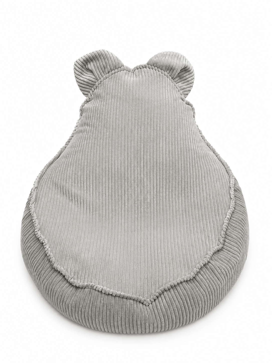 Grand pouf Ours en velours Corduroy à larges côtes Aesthetic