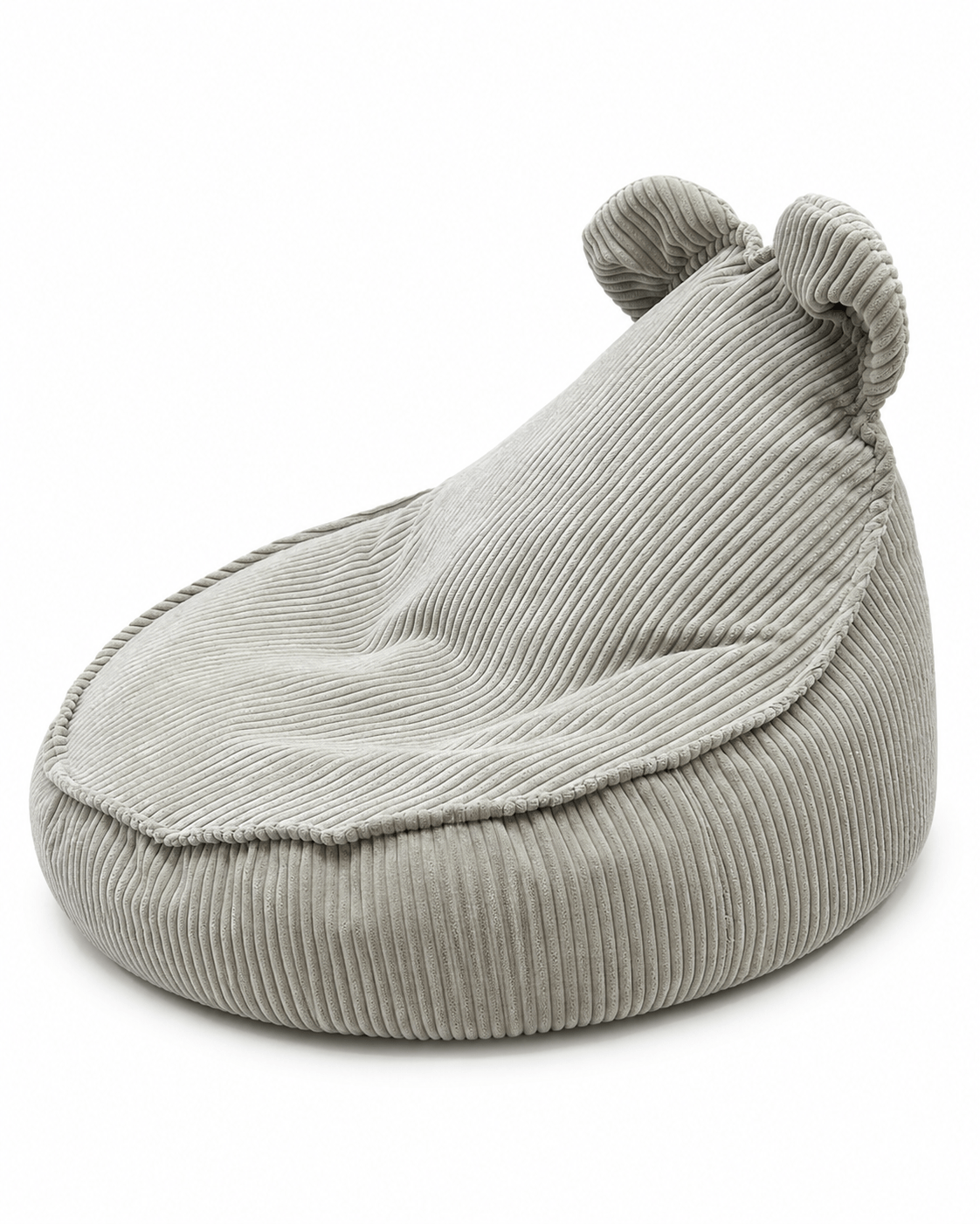 Grand pouf Ours en velours Corduroy à larges côtes Aesthetic