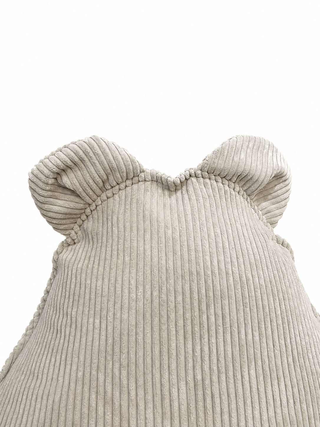 Grand pouf Ours en velours Corduroy à larges côtes Aesthetic