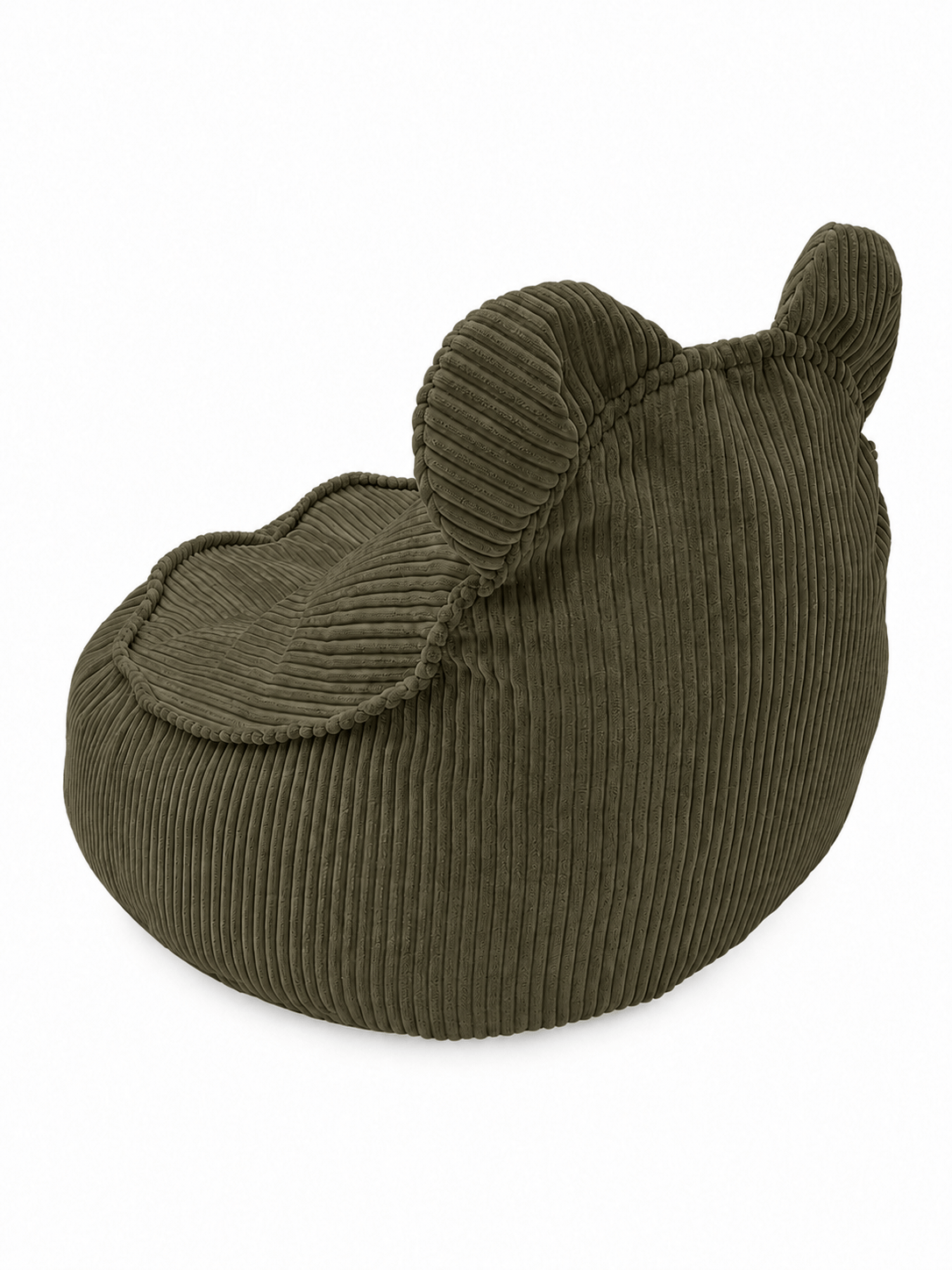 Grand pouf Ours en velours Corduroy à larges côtes Aesthetic