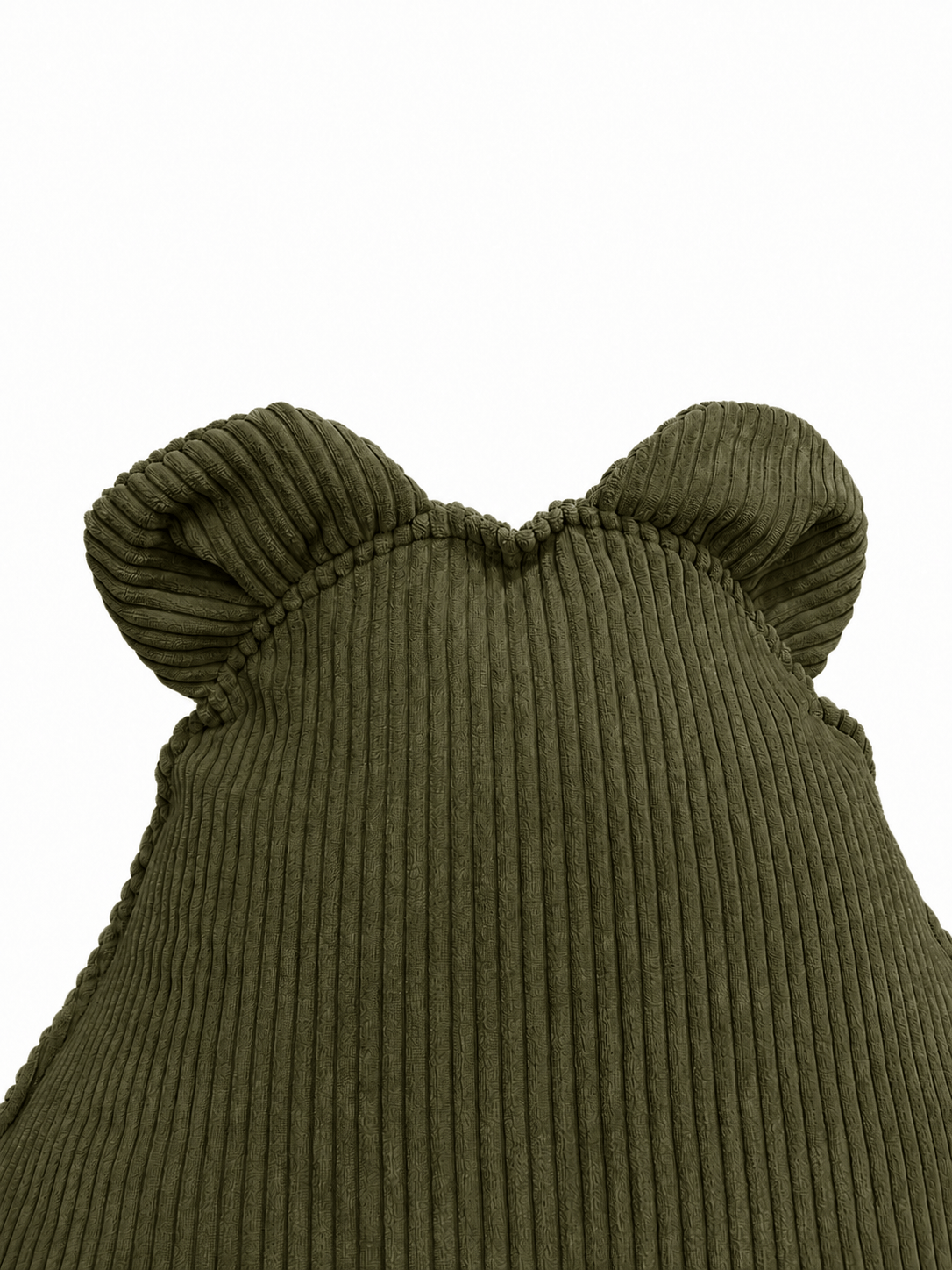 Grand pouf Ours en velours Corduroy à larges côtes Aesthetic