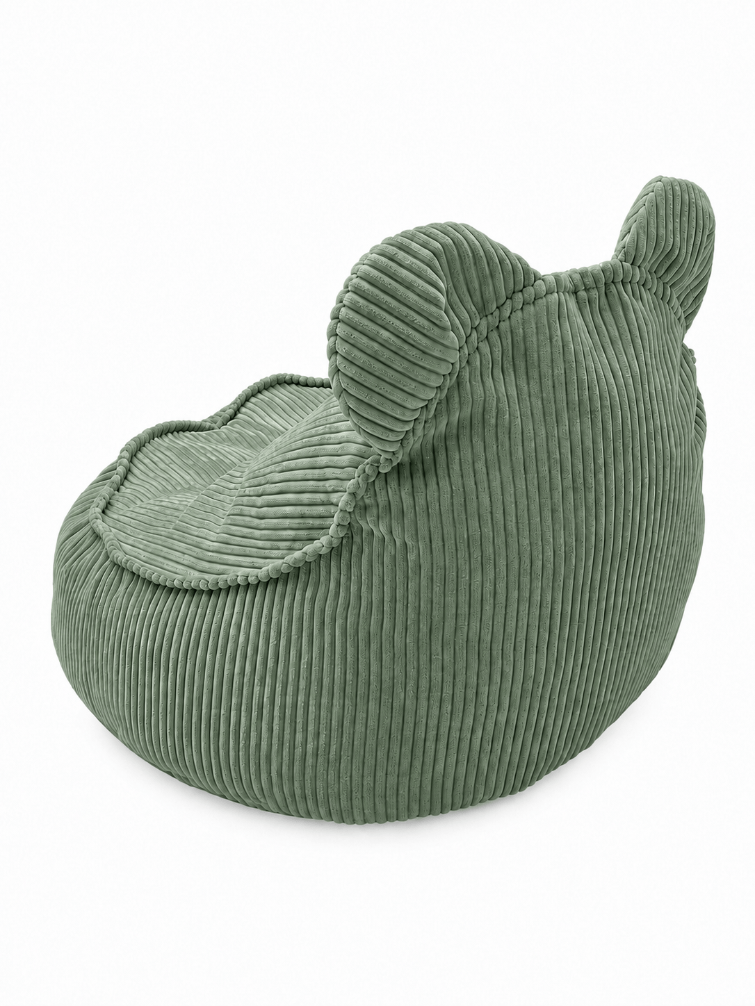 Grand pouf Ours en velours Corduroy à larges côtes Aesthetic