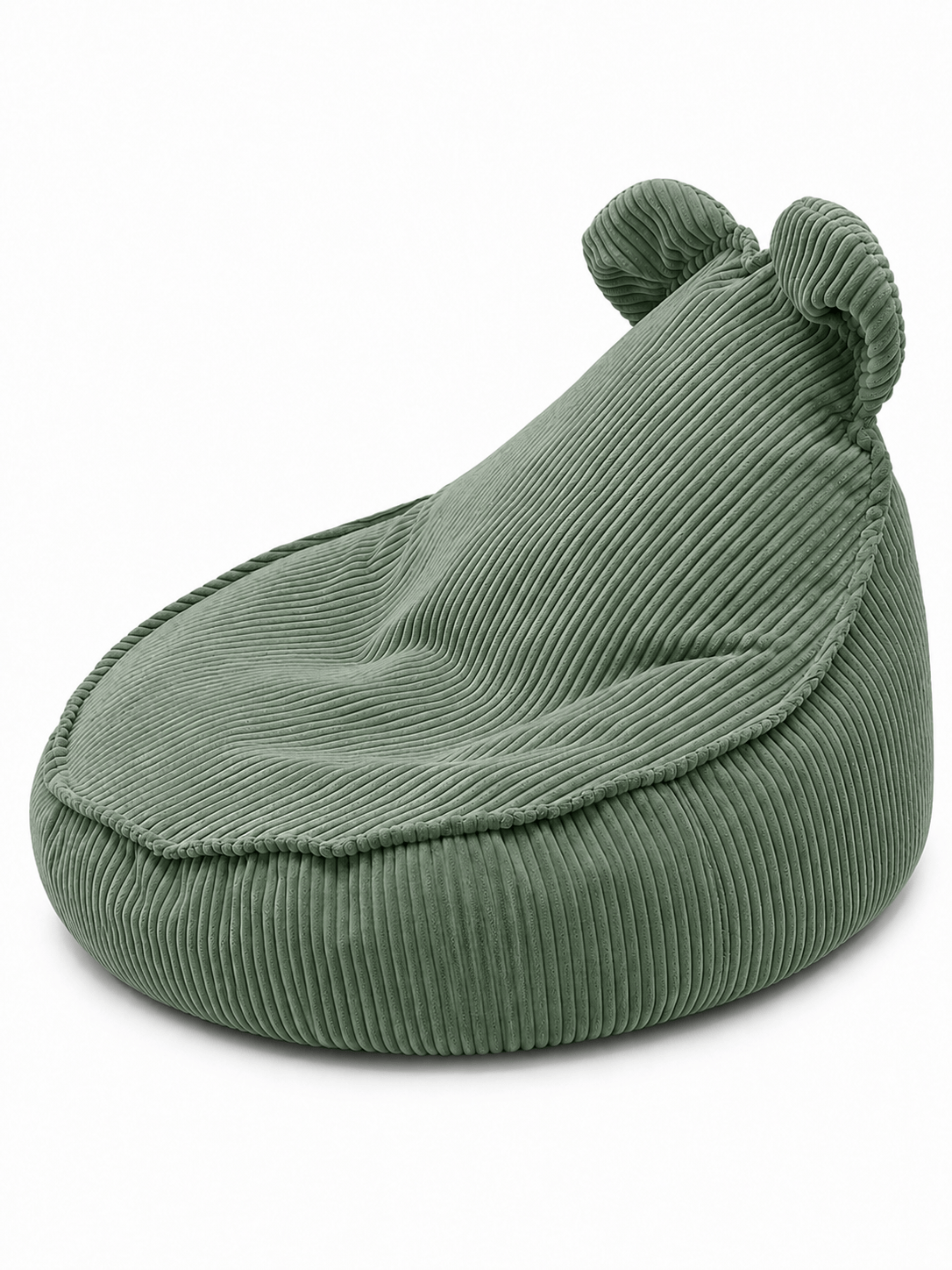 Grand pouf Ours en velours Corduroy à larges côtes Aesthetic