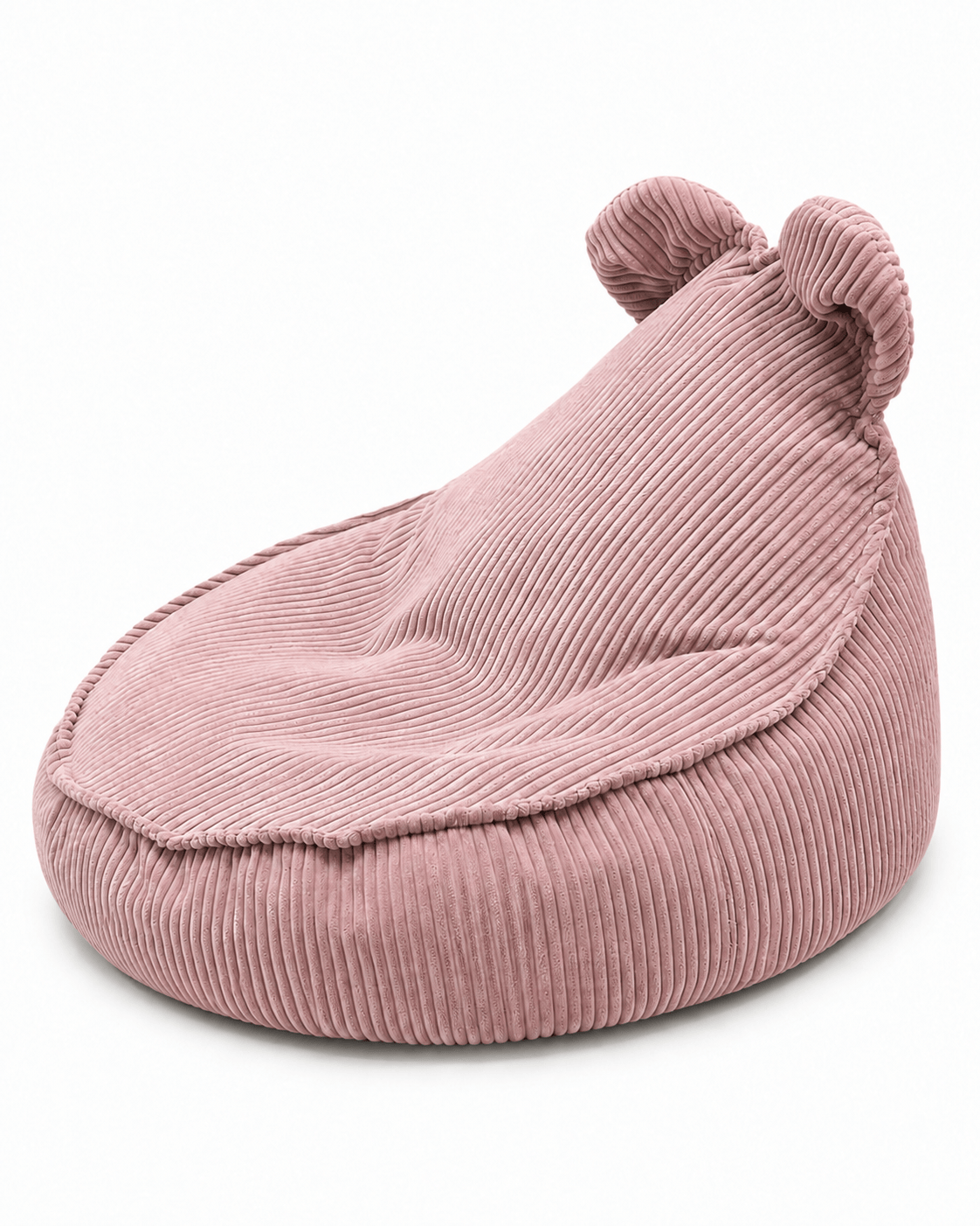 Grand pouf Ours en velours Corduroy à larges côtes Aesthetic