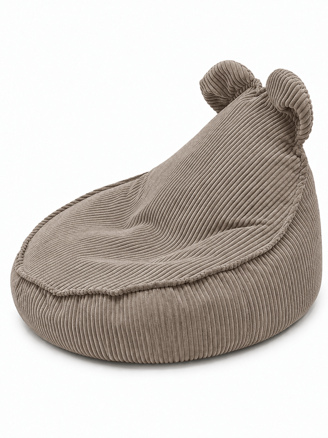 Grand pouf Ours en velours Corduroy à larges côtes Aesthetic