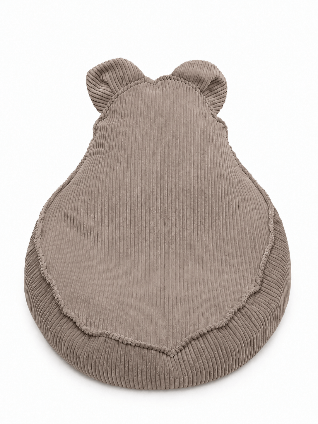Grand pouf Ours en velours Corduroy à larges côtes Aesthetic