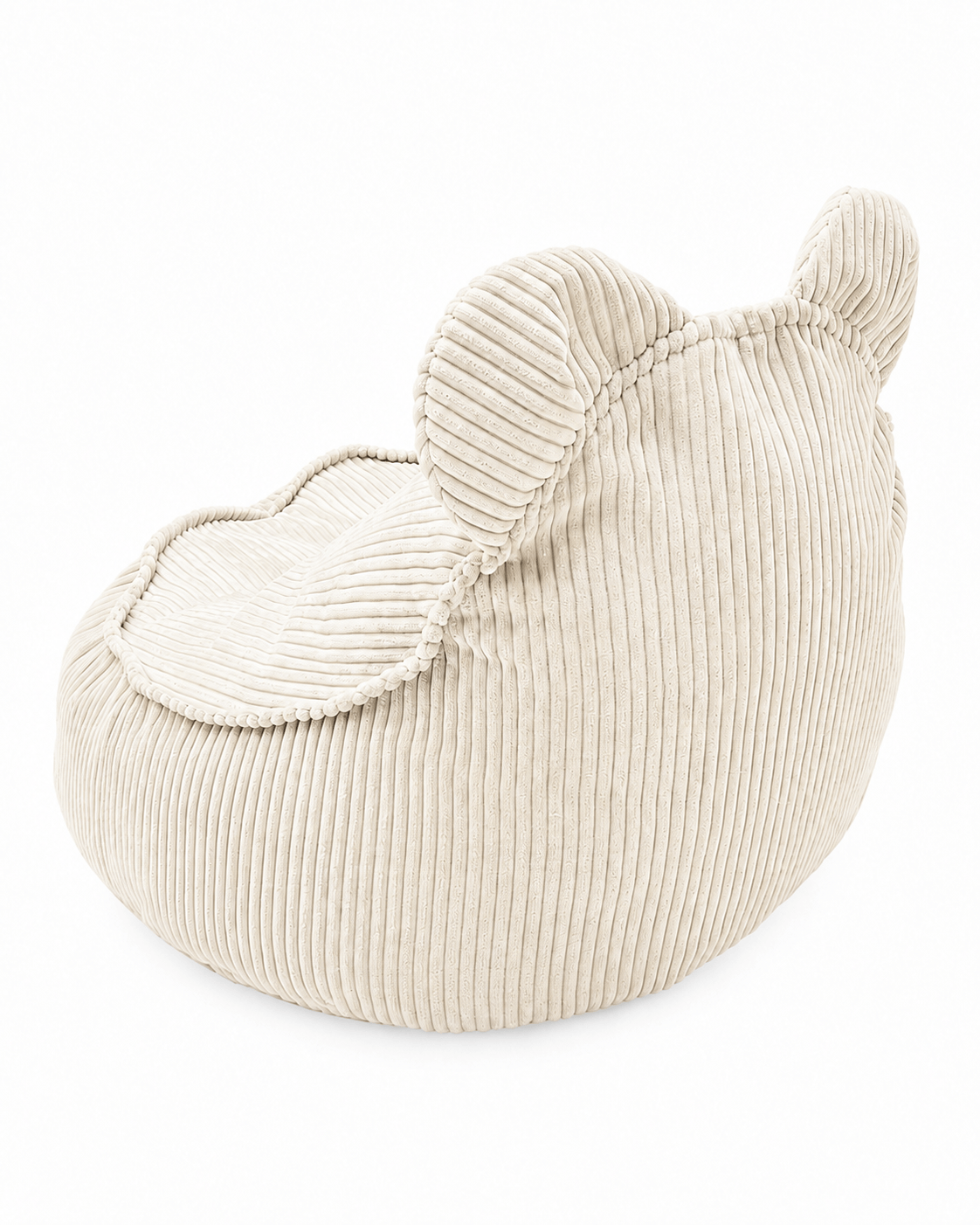 Grand pouf Ours en velours Corduroy à larges côtes Aesthetic