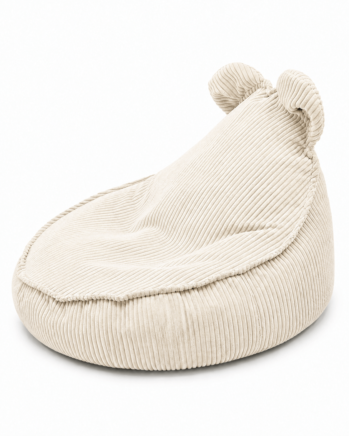 Grand pouf Ours en velours Corduroy à larges côtes Aesthetic