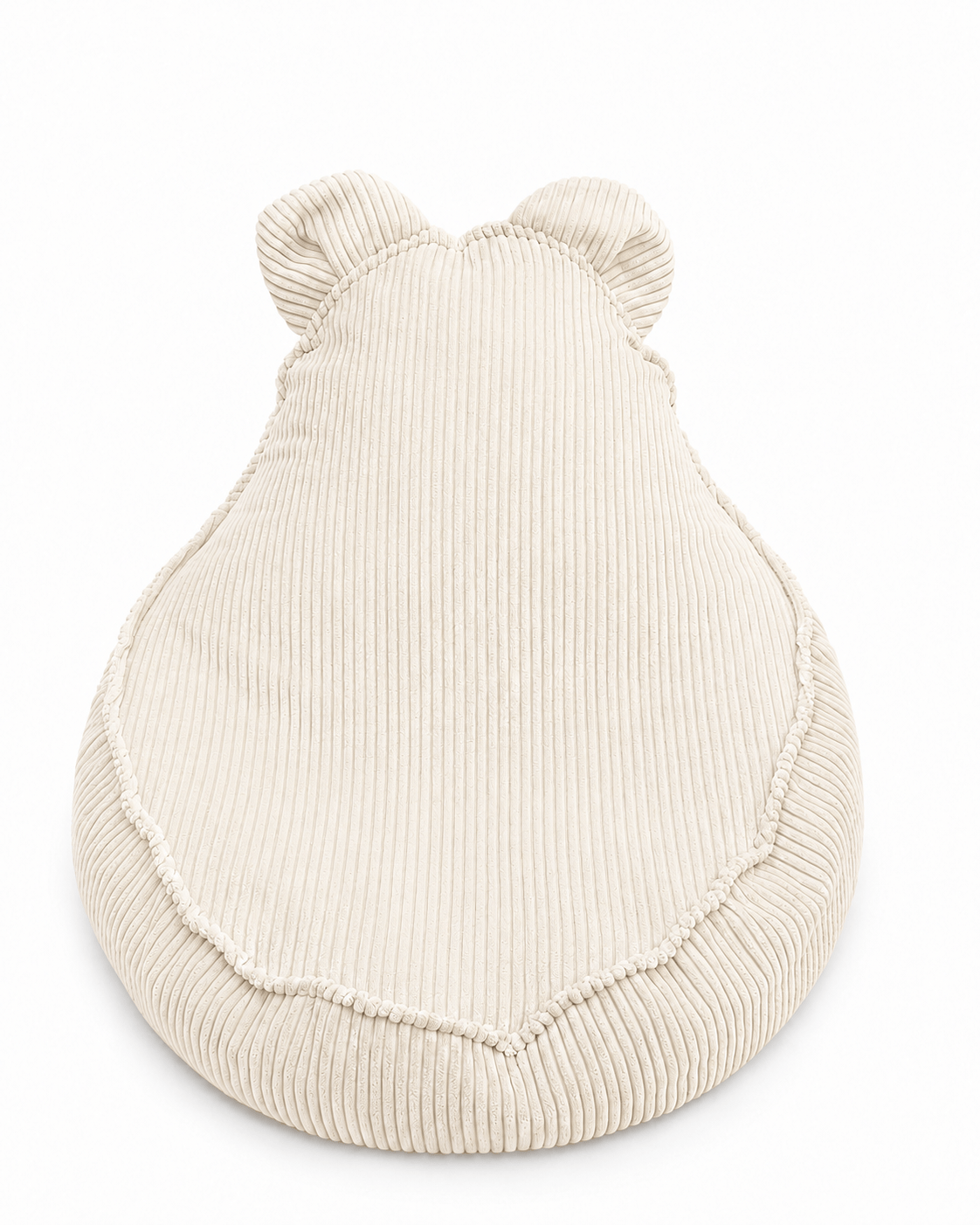 Grand pouf Ours en velours Corduroy à larges côtes Aesthetic