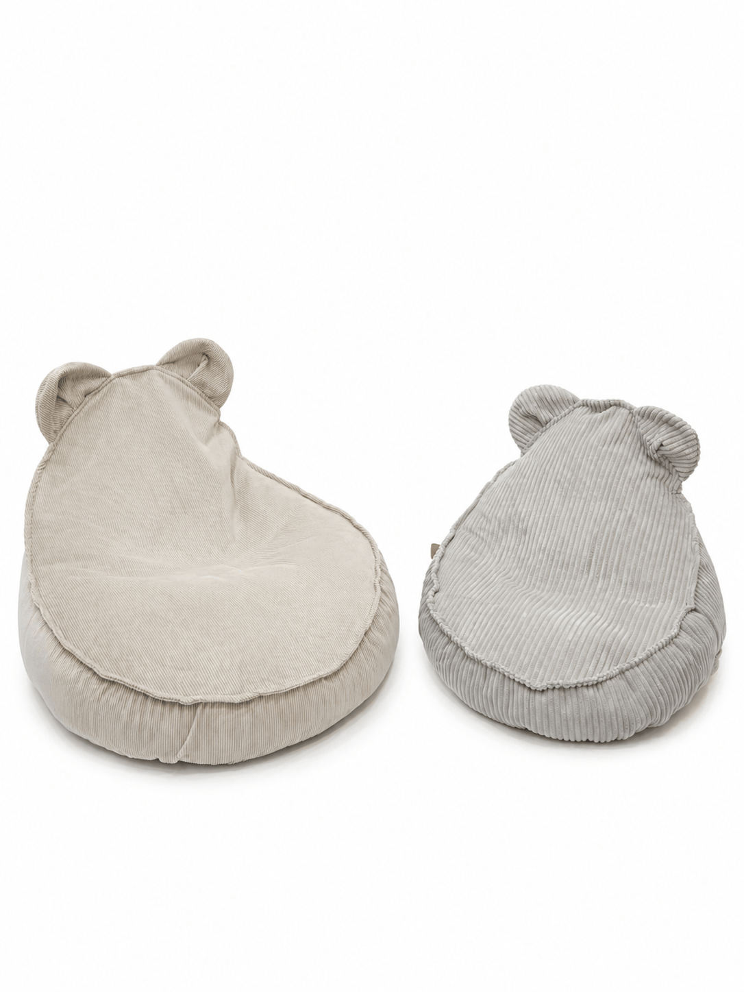 Grand pouf Ours en velours Corduroy à larges côtes Aesthetic