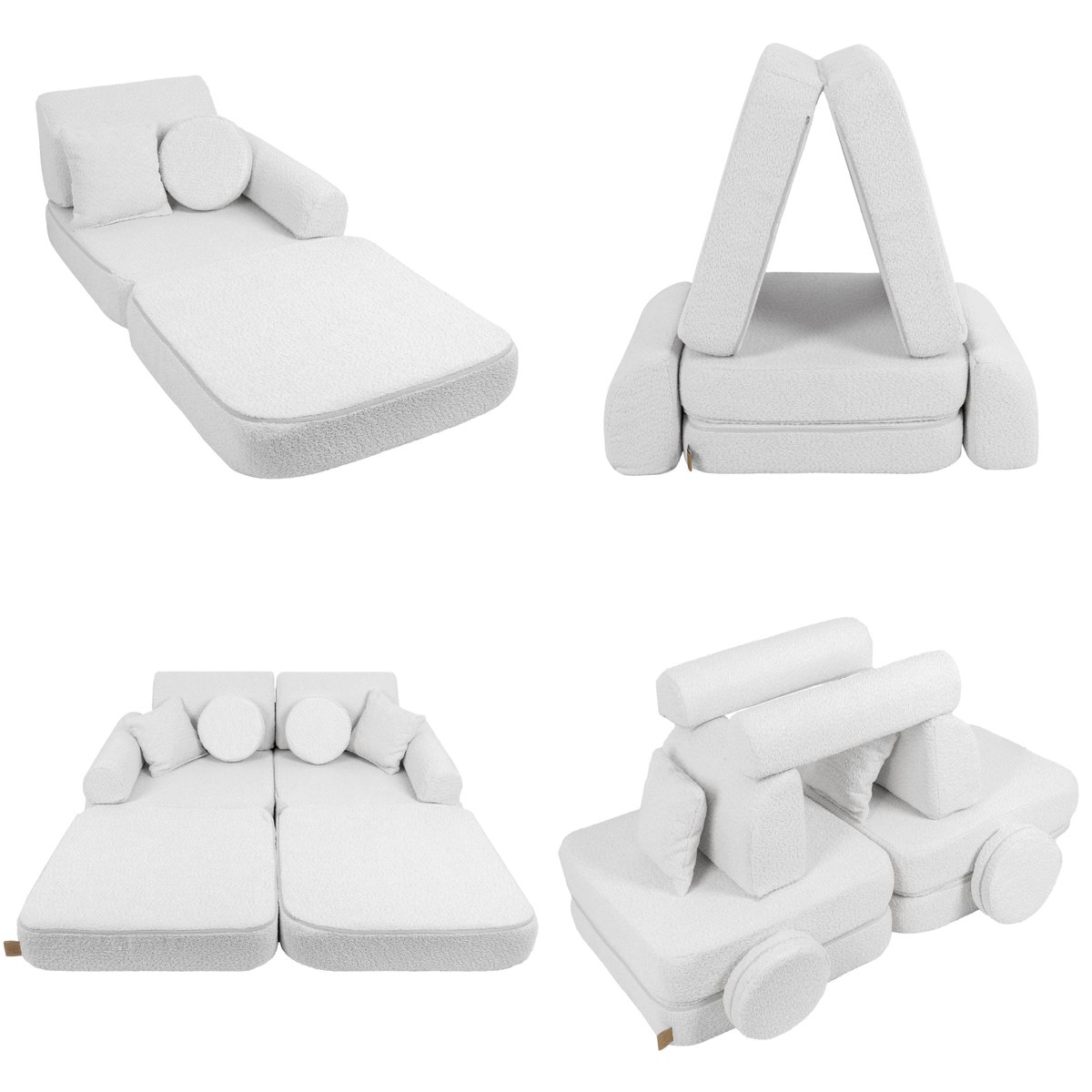 Meowbaby Modular Kids Sofa Plus - 10 Pieces | Boucle