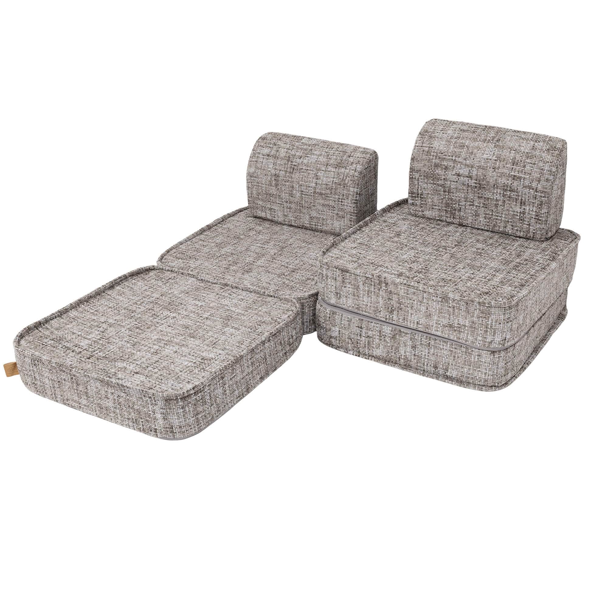 Meowbaby Tangle Sofa Basic – Modular Kids Play Sofa Bed | 4 Pieces