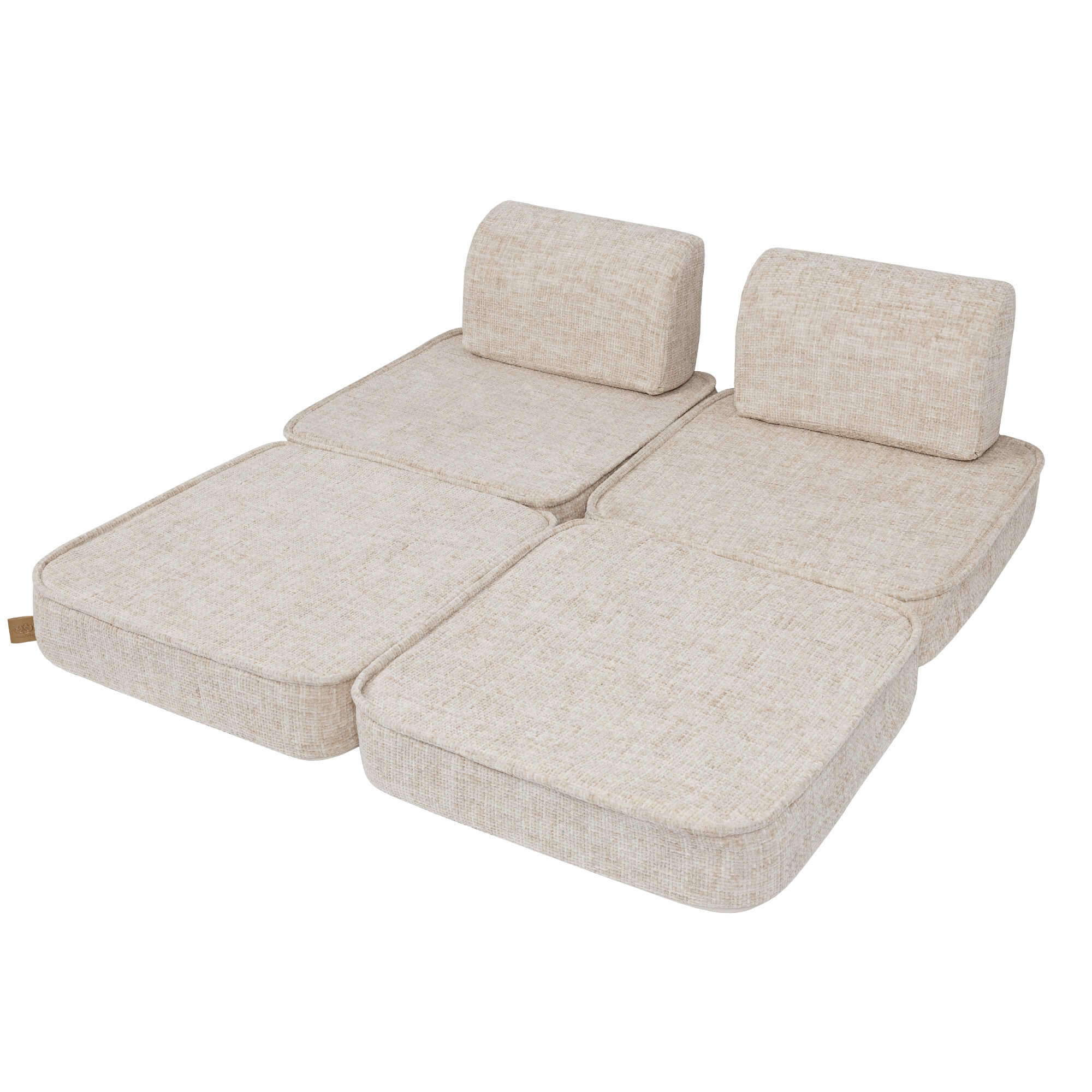 Meowbaby Tangle Sofa Basic – Modular Kids Play Sofa Bed | 4 Pieces