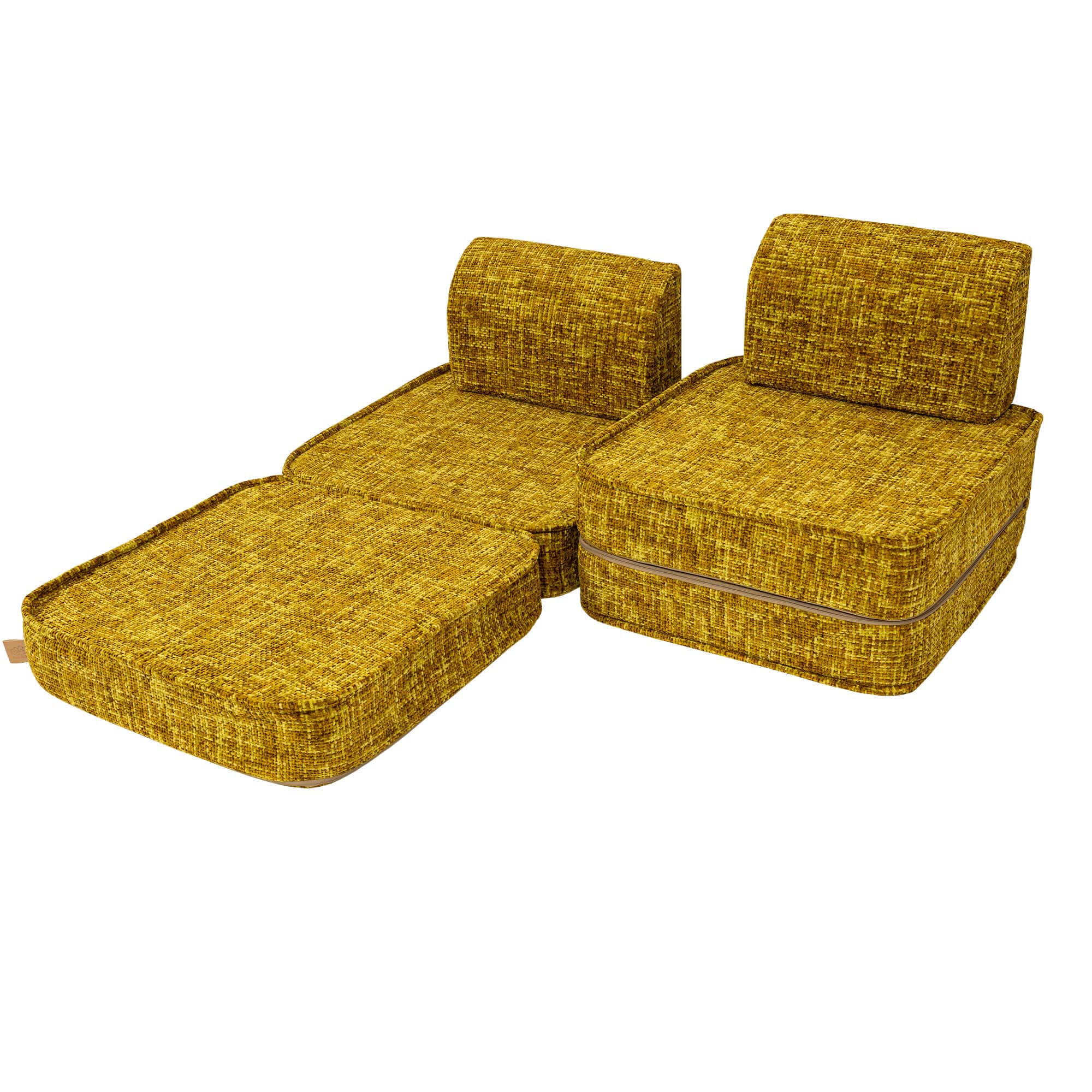 Meowbaby Tangle Sofa Basic – Modular Kids Play Sofa Bed | 4 Pieces