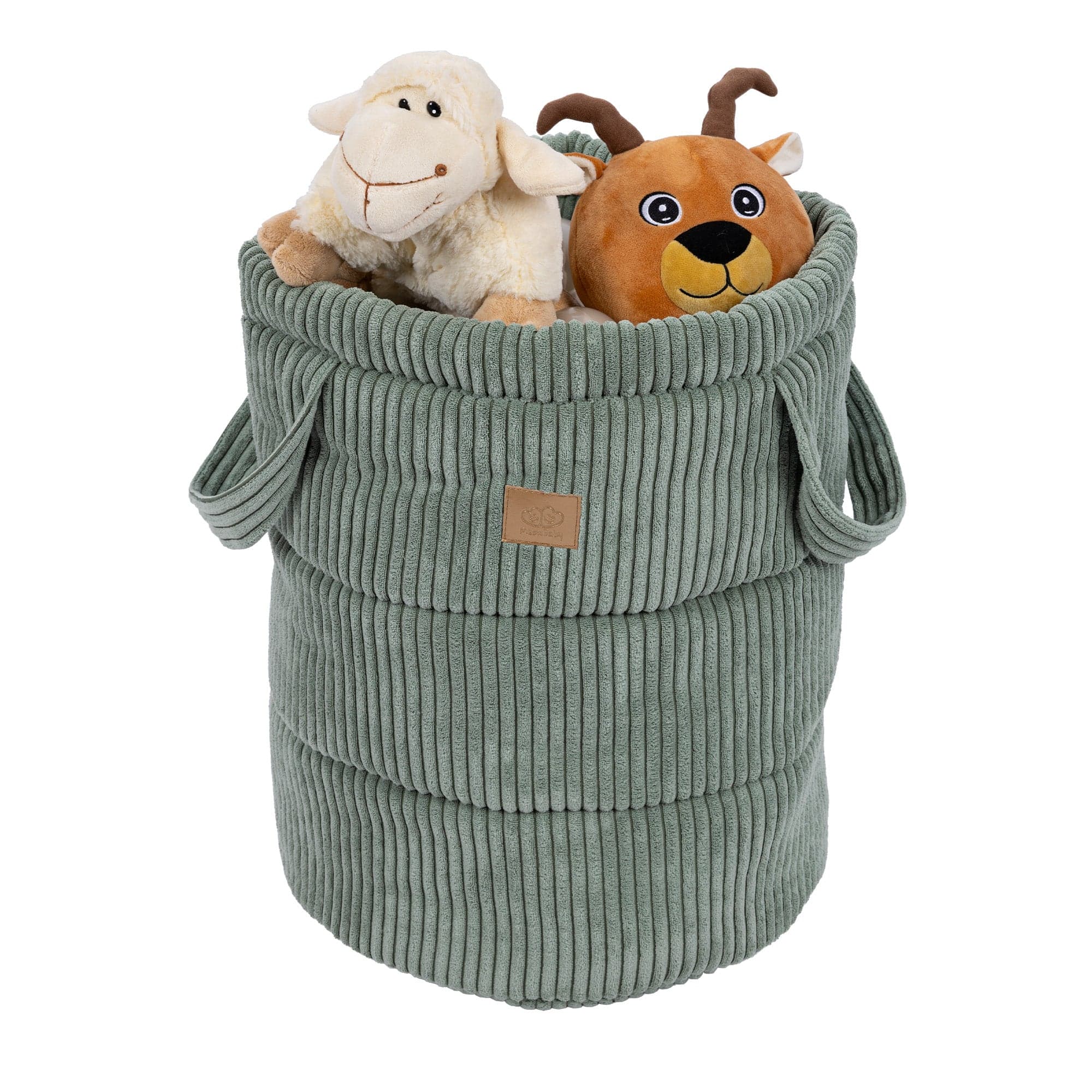 Meowbaby Toy Storage Basket for Kids – Corduroy Organizer | Aesthetic