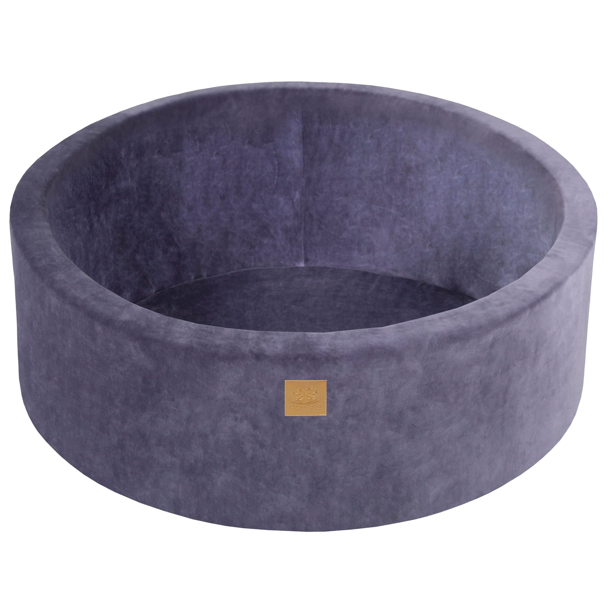 Meowbaby Velvet Foam Baby Ball Pit Grey-Blue