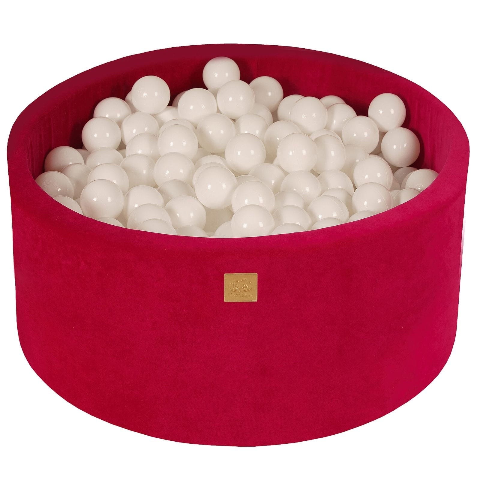 Meowbaby Velvet Foam Baby Ball Pit Magenta | Balls to Choose