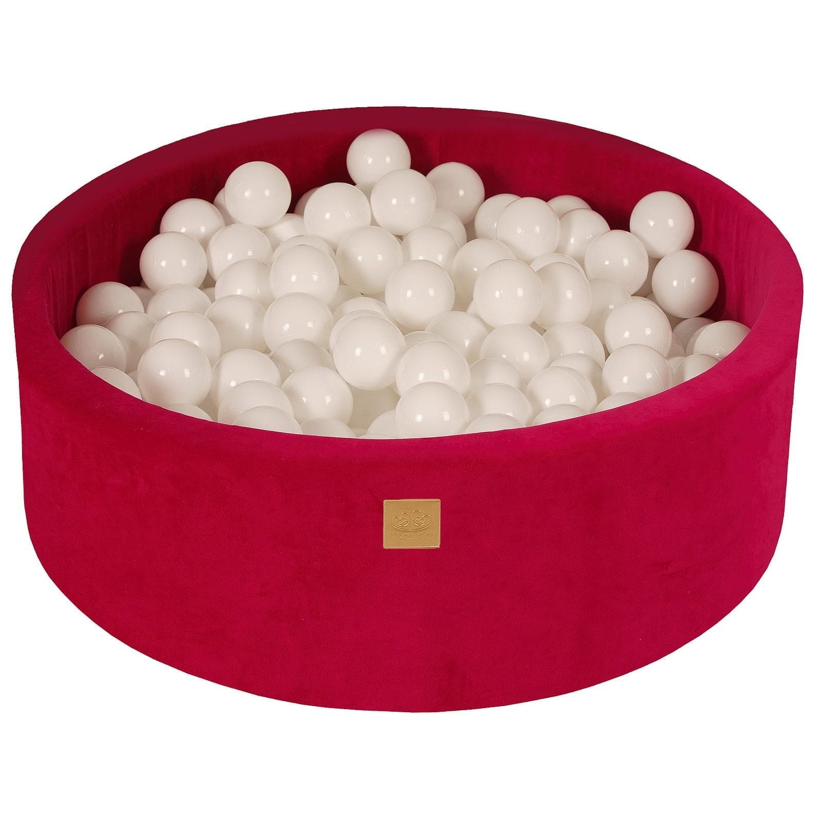 Meowbaby Velvet Foam Baby Ball Pit Magenta | Balls to Choose