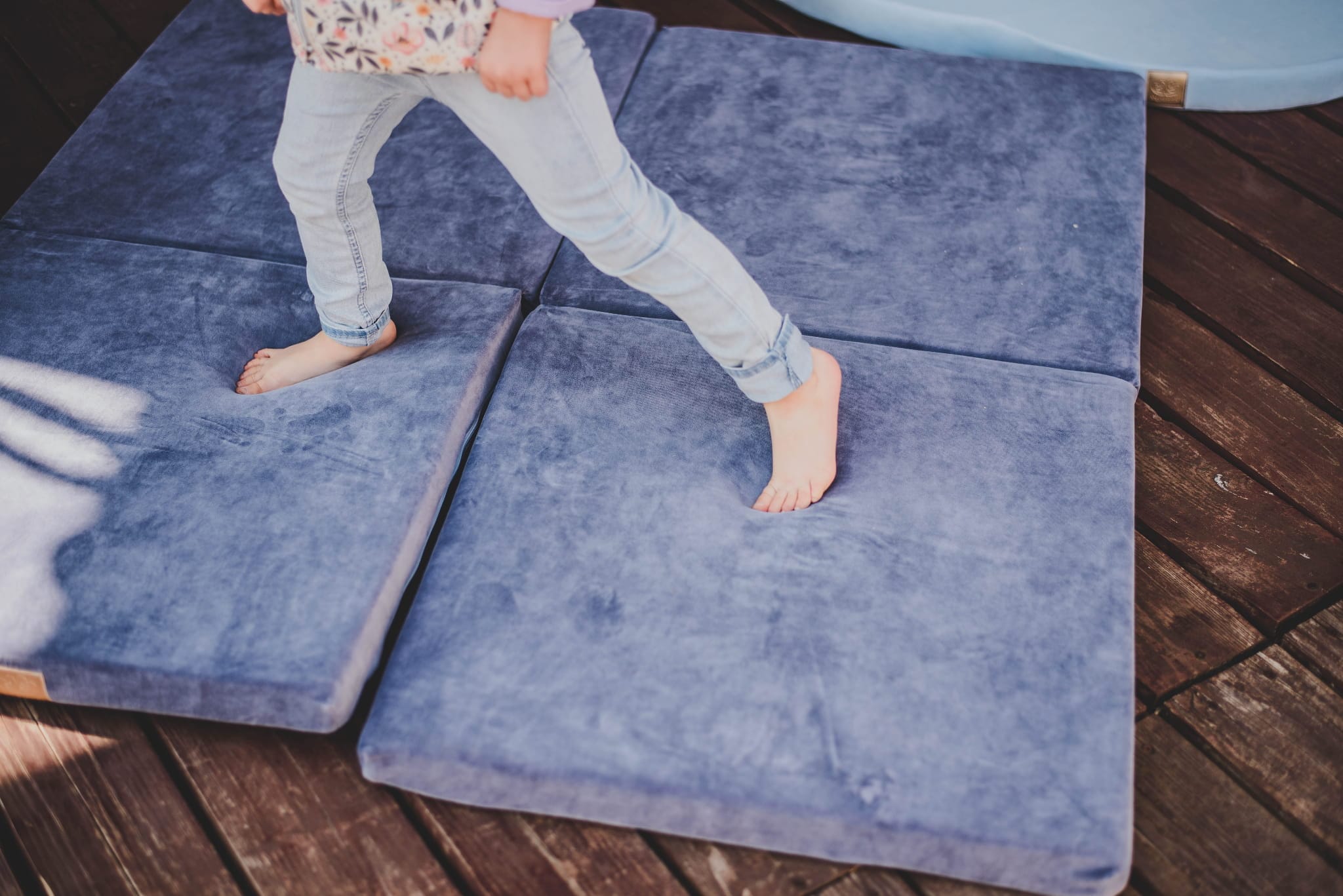 Meowbaby Velvet - Foldable Foam Baby Square Play Mat | Perfect for Crawling
