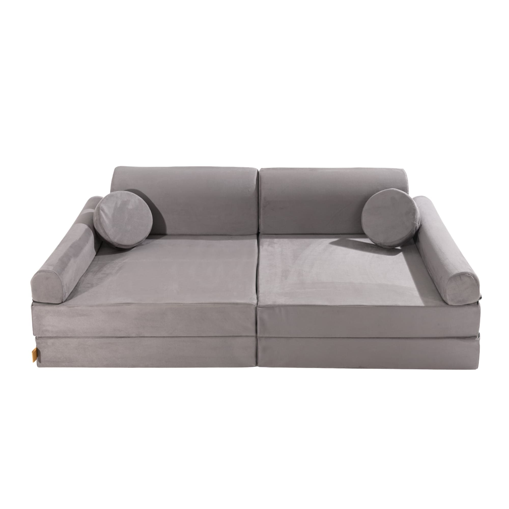Canapé Modulable Enfant 8 Pièces – Créez Un Espace Jeu Personnalisé Pour Les Petits Dès 1 An – Housse Lavable – Gris Doux