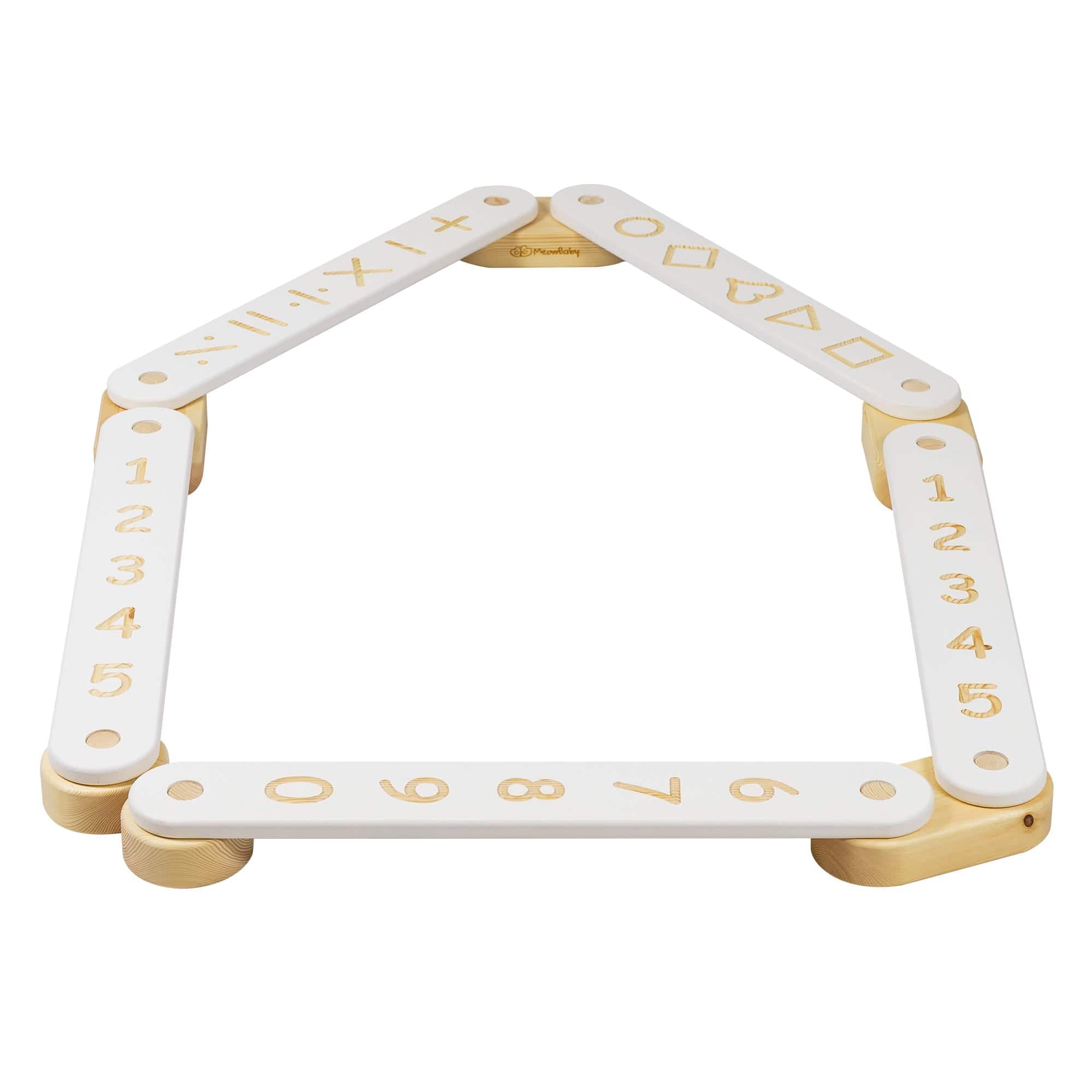 Meowbaby Wooden Balance Beam for Kids - Toddler Coordination Exercise