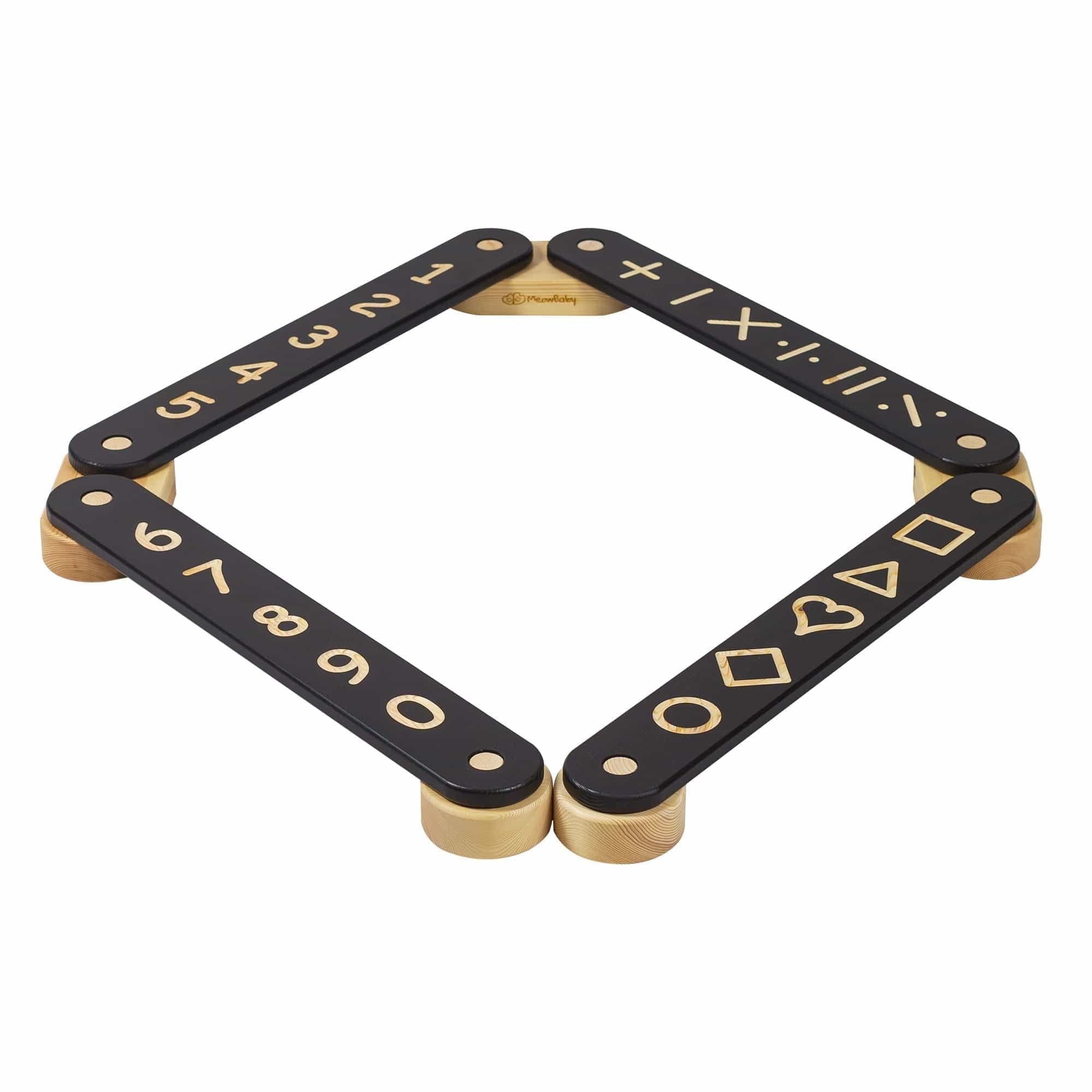 Meowbaby Wooden Balance Beam for Kids - Toddler Coordination Exercise
