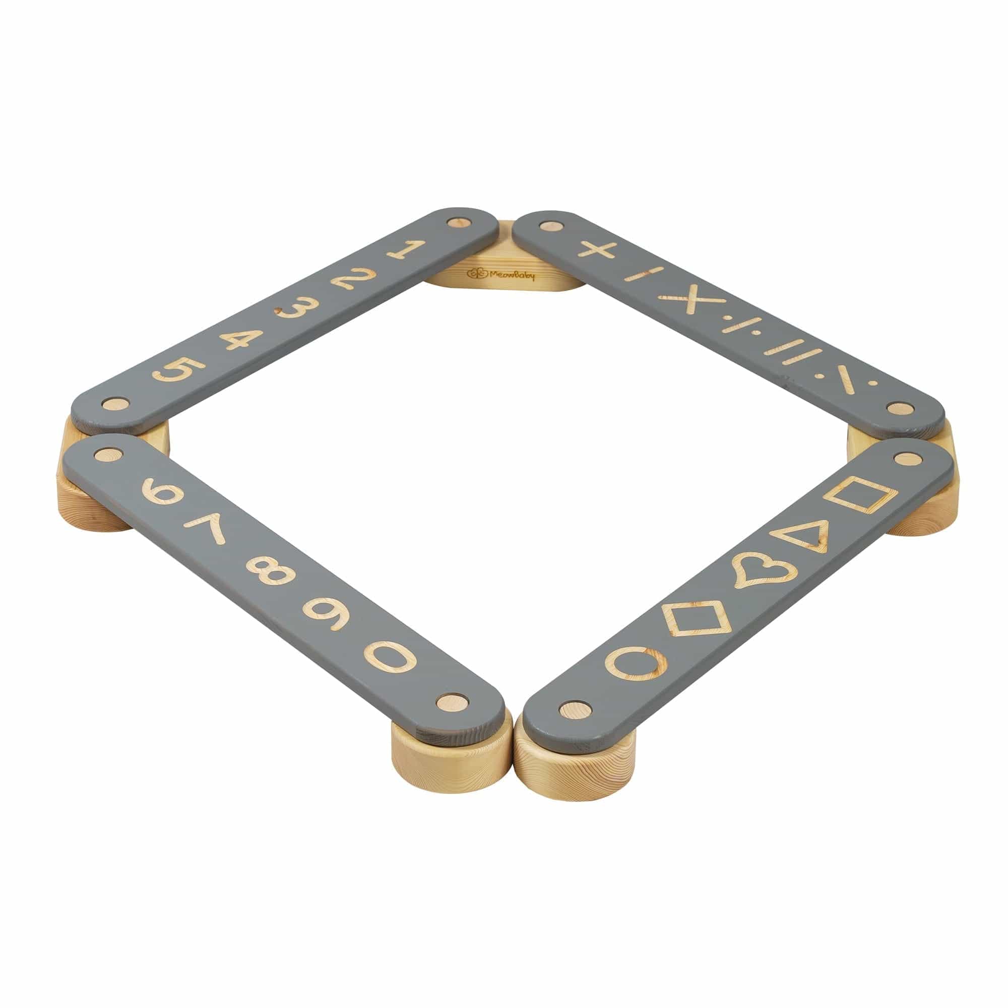 Meowbaby Wooden Balance Beam for Kids - Toddler Coordination Exercise