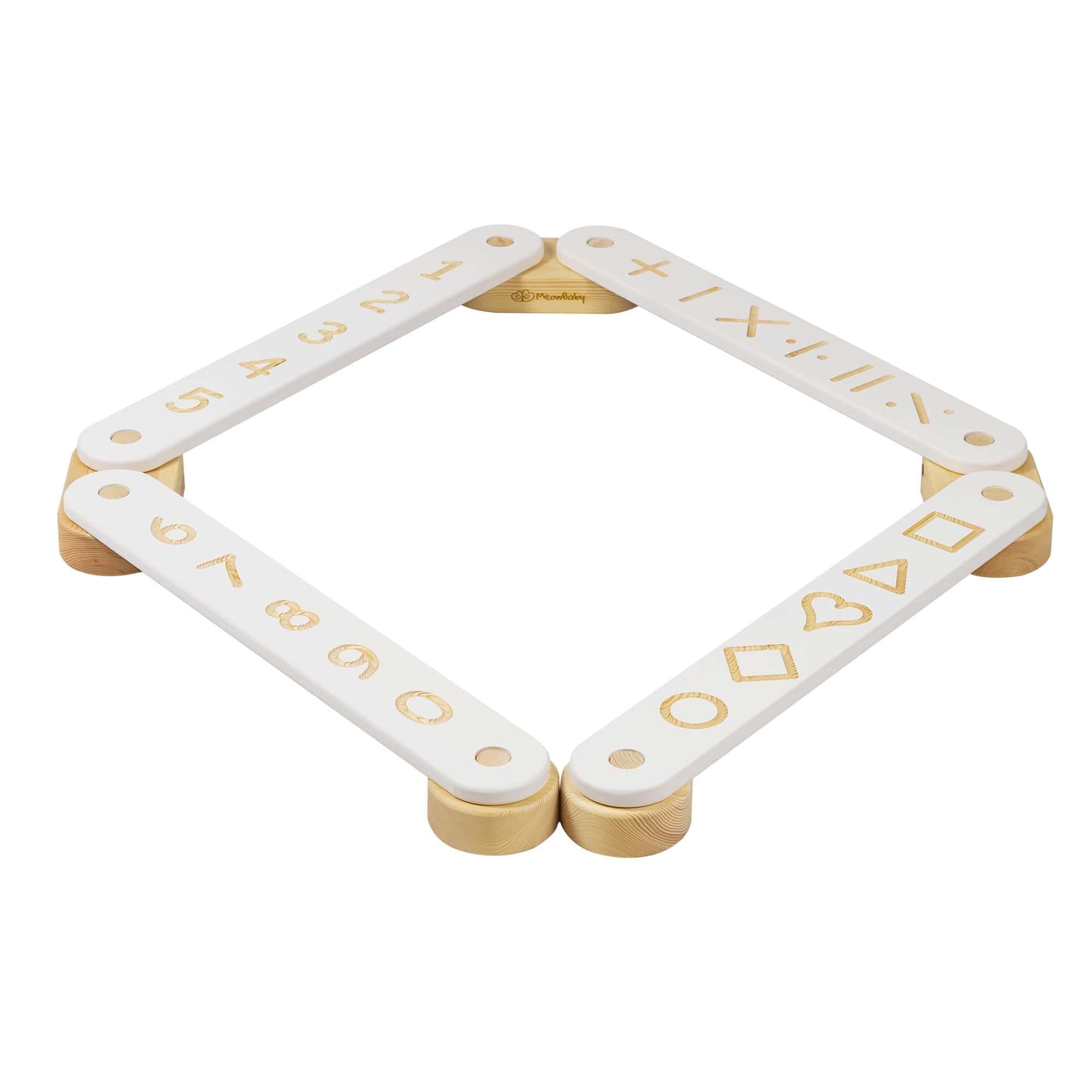 Meowbaby Wooden Balance Beam for Kids - Toddler Coordination Exercise