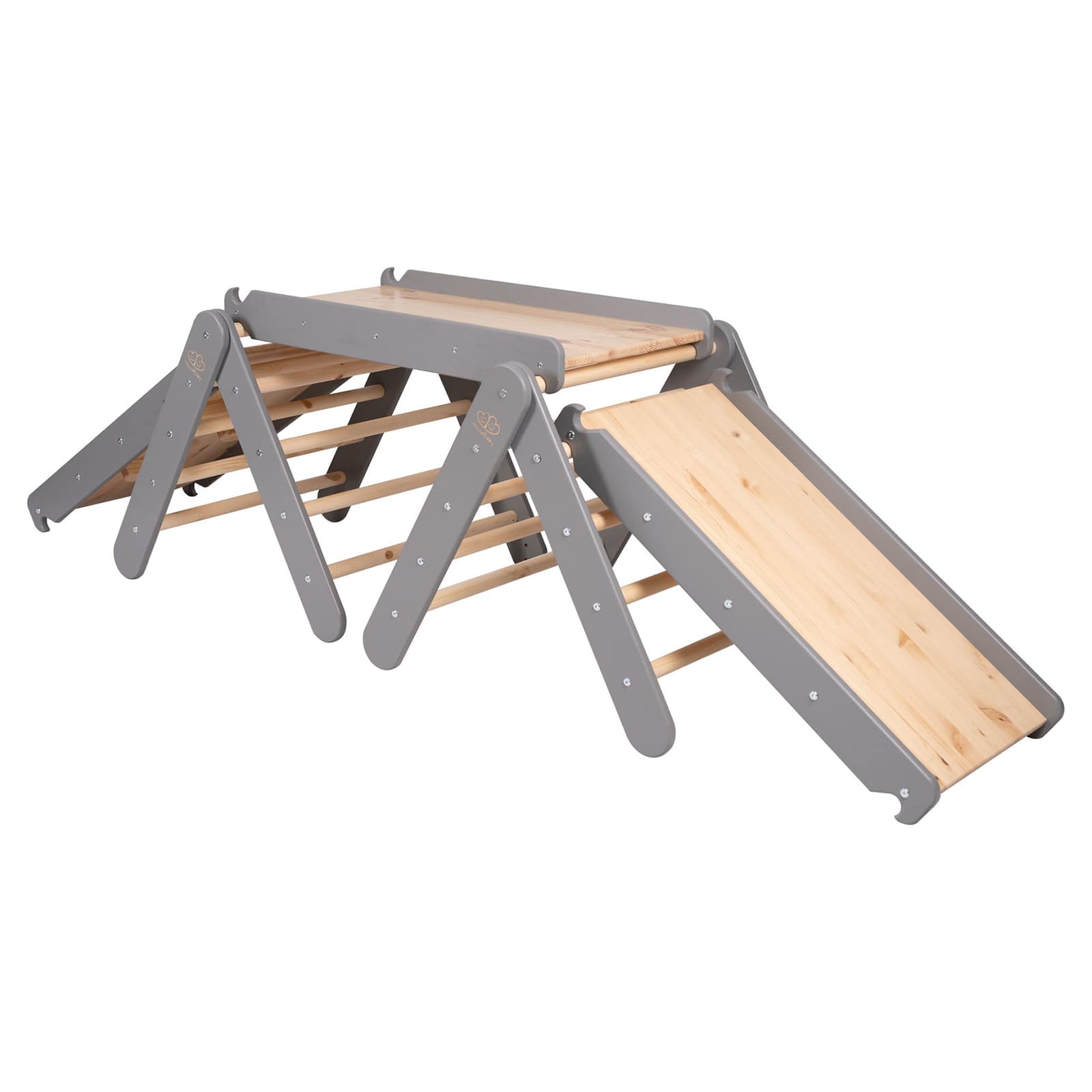 Meowbaby Wooden Climbing Playground Set for Toddler