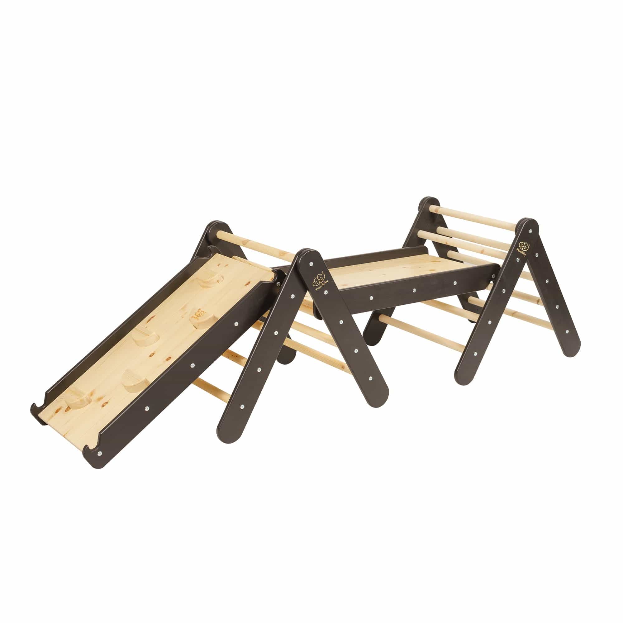 Meowbaby Wooden Climbing Playground Set for Toddler