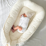 Nid d'ange, réducteur de lit pour bébé en velours Corduroy à larges côtes Aesthetic