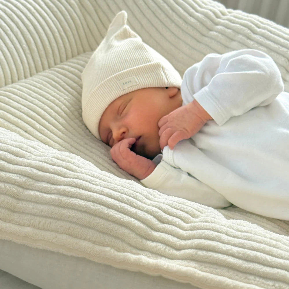 Nid d'ange, réducteur de lit pour bébé en velours Corduroy à larges côtes Aesthetic