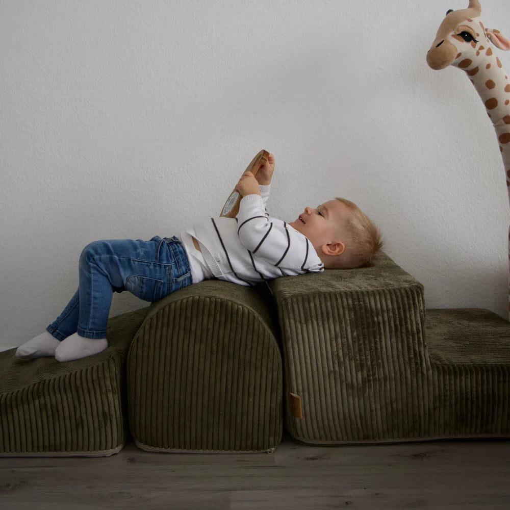 Parcours de motricité en velours Corduroy à larges côtes Aesthetic | 4 pièces