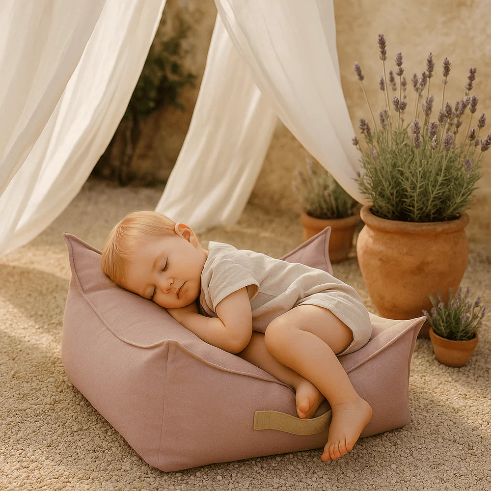 Coussin de sol carré d'extérieur en toile imperméable et résistante aux UV Outzy