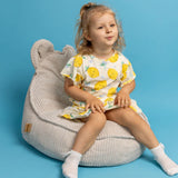 Pouf Ours en velours Corduroy à larges côtes Aesthetic