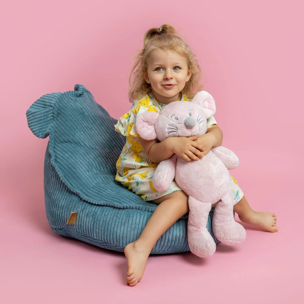 Pouf Ours en velours Corduroy à larges côtes Aesthetic