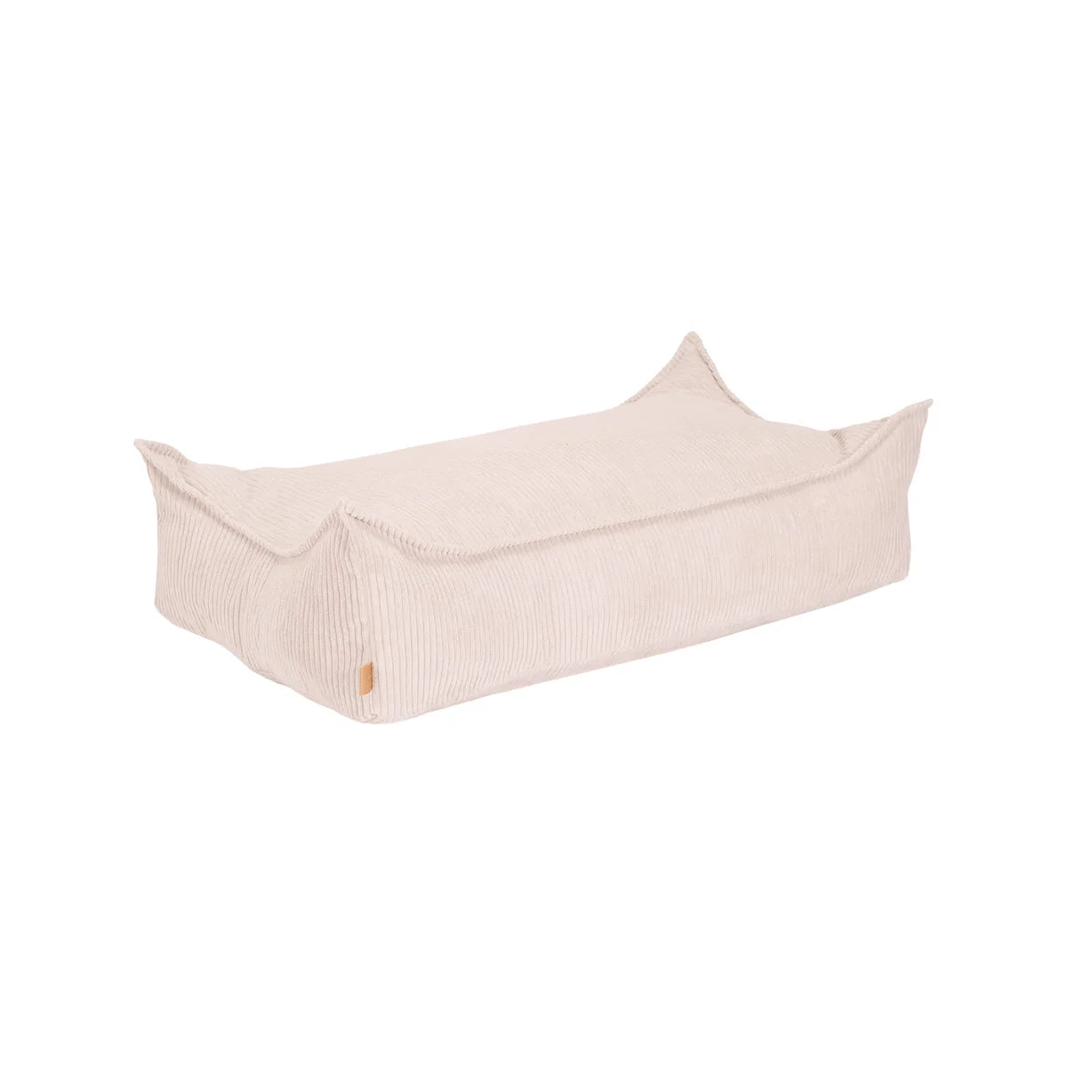 Coussin de sol rectangle en velours Corduroy à larges côtes Aesthetic