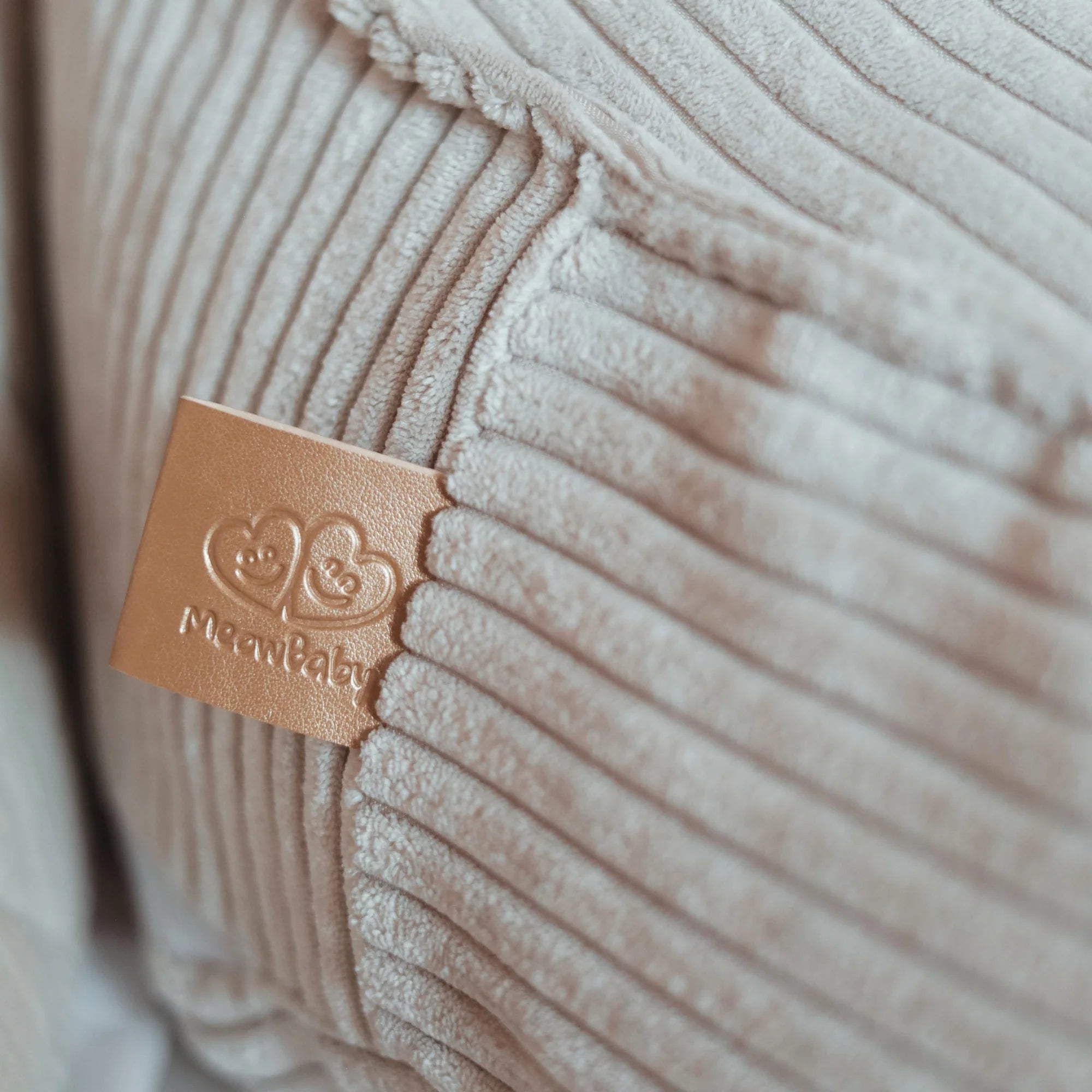 Pouf Ours en velours Corduroy à larges côtes Aesthetic