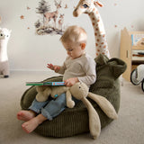 Pouf Ours en velours Corduroy à larges côtes Aesthetic